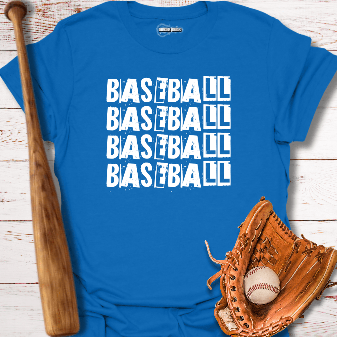 Baseball Funny Font T-Shirt