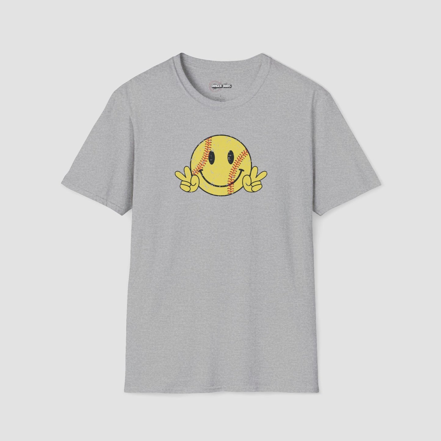 Softball Happy face T-Shirt