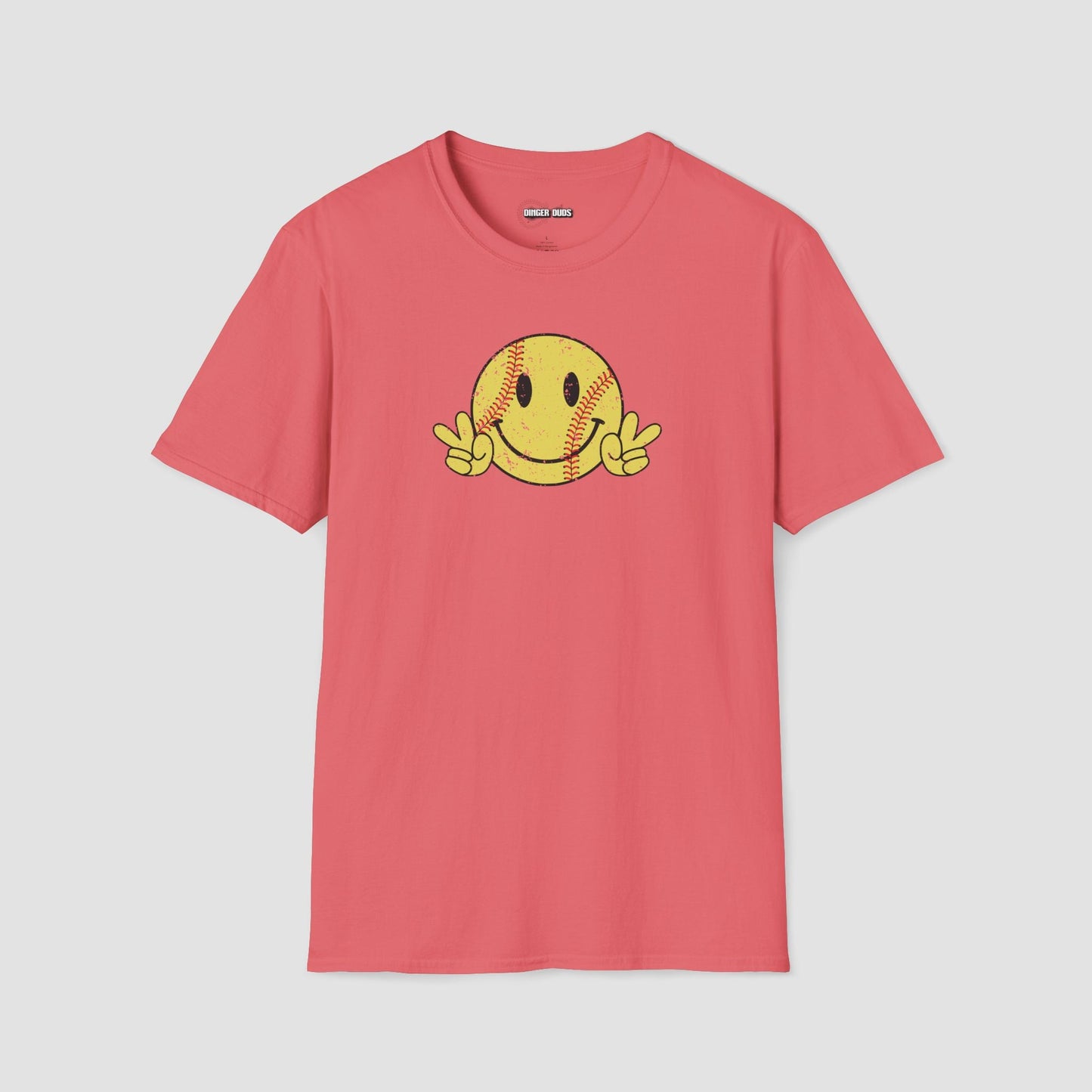 Softball Happy face T-Shirt