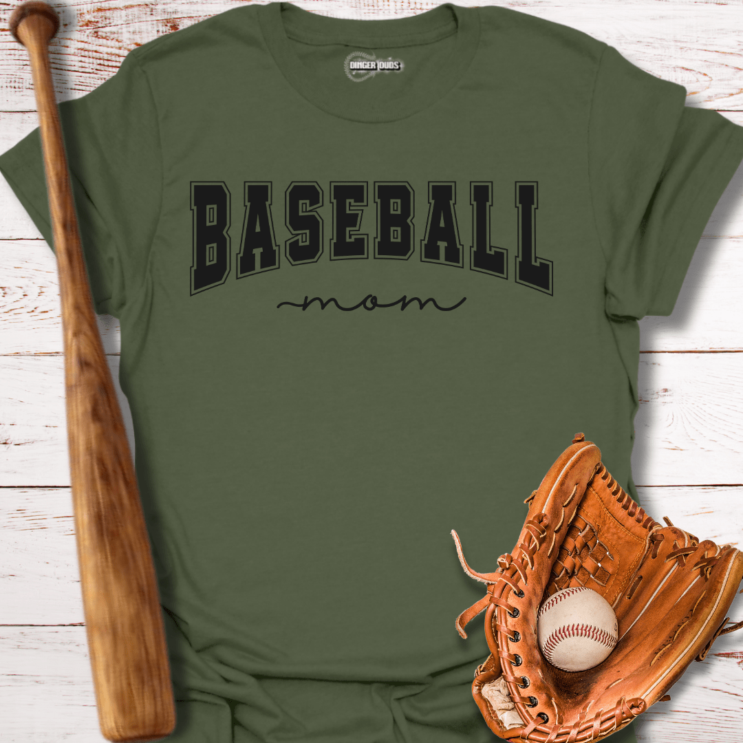 Collegiate Baseball Mom T-Shirt