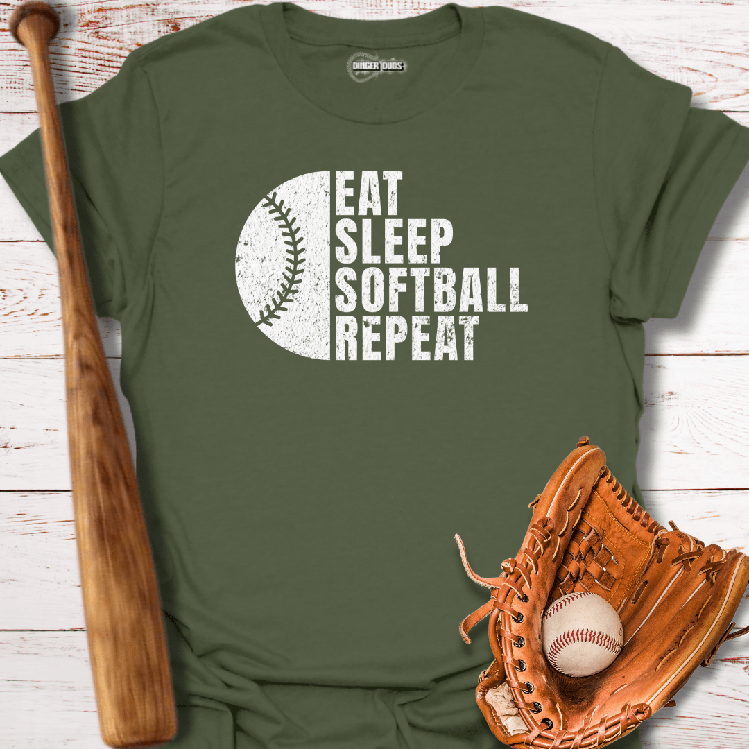 Eat Sleep Baseball Repeat T-Shirt
