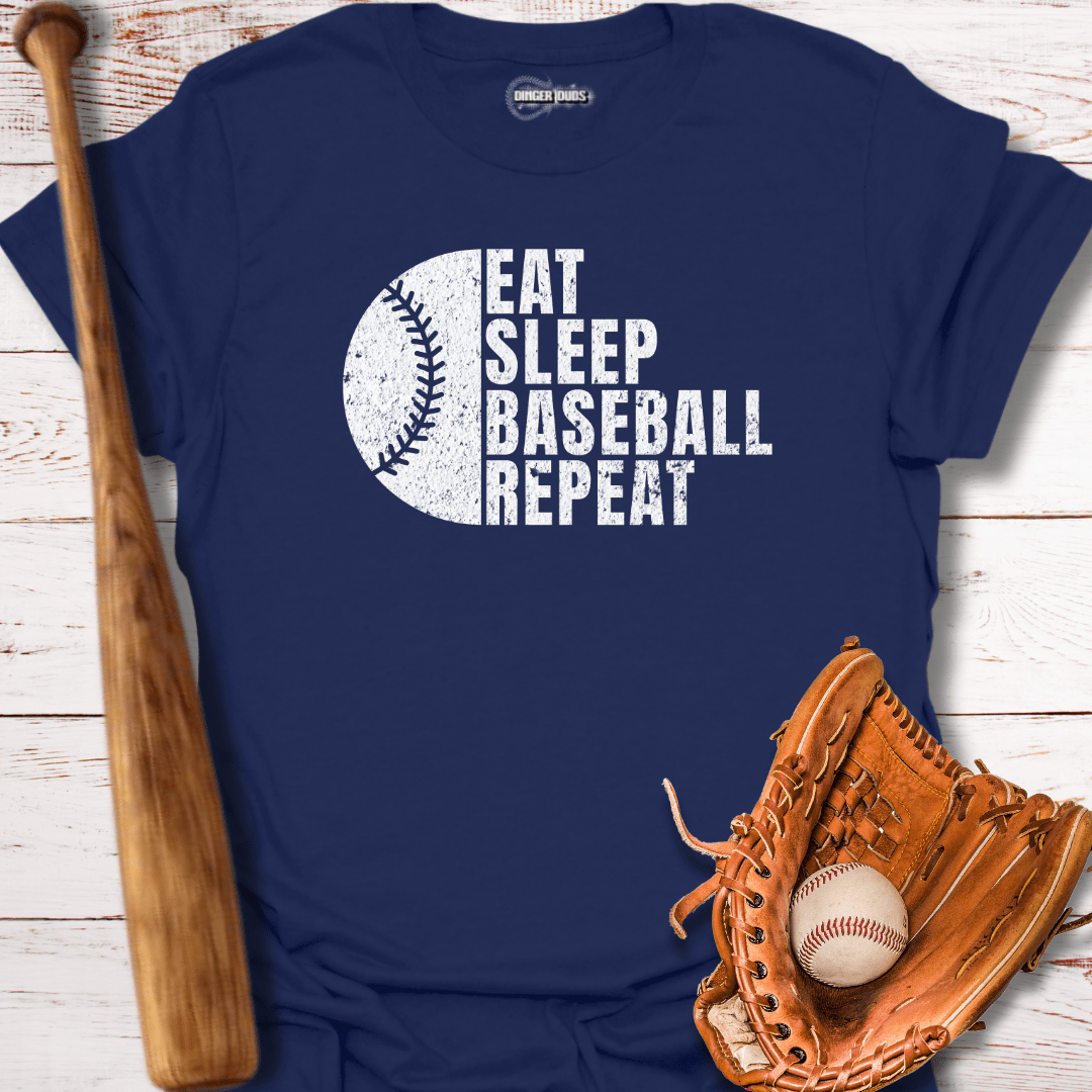 Eat Sleep Baseball Repeat T-Shirt