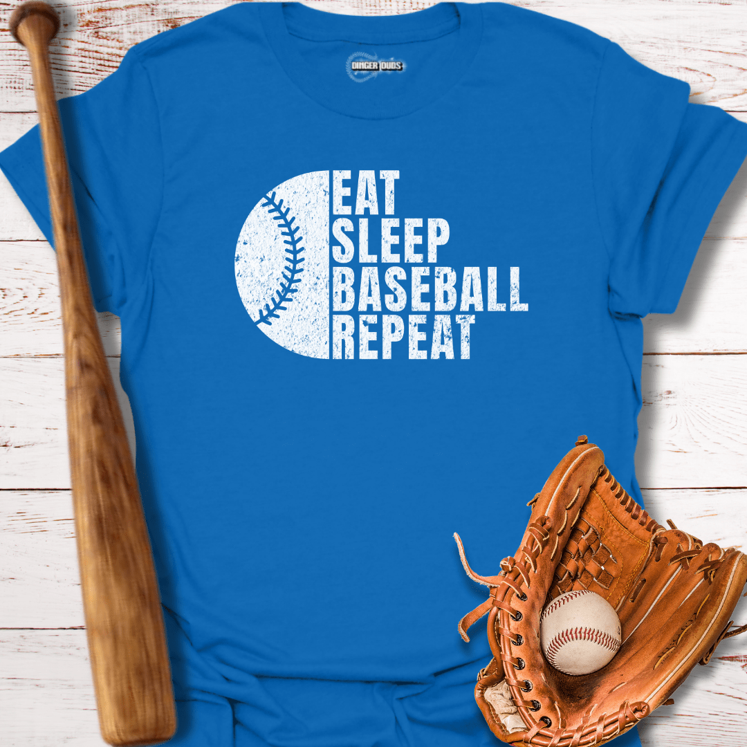 Eat Sleep Baseball Repeat T-Shirt