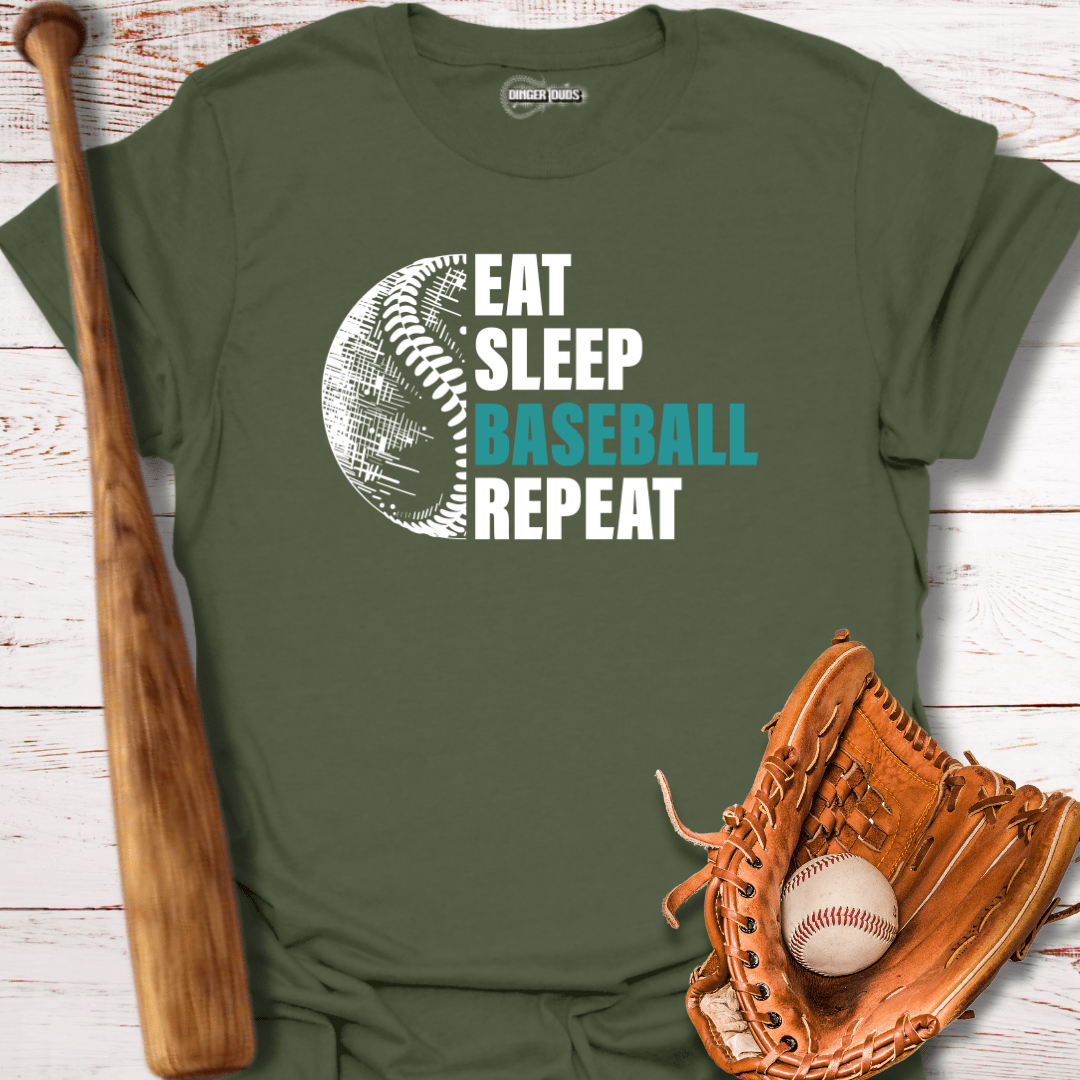 Eat Sleep Baseball T-Shirt