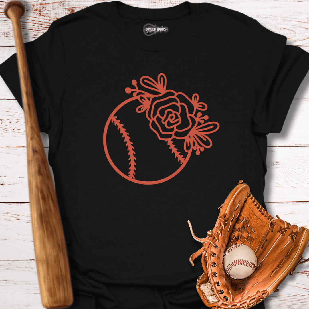 Floral baseball T-Shirt