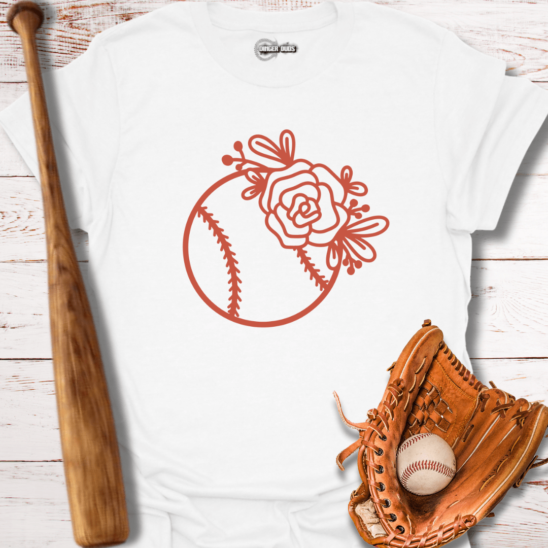 Floral baseball T-Shirt
