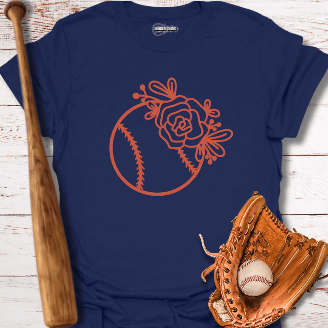 Floral baseball T-Shirt