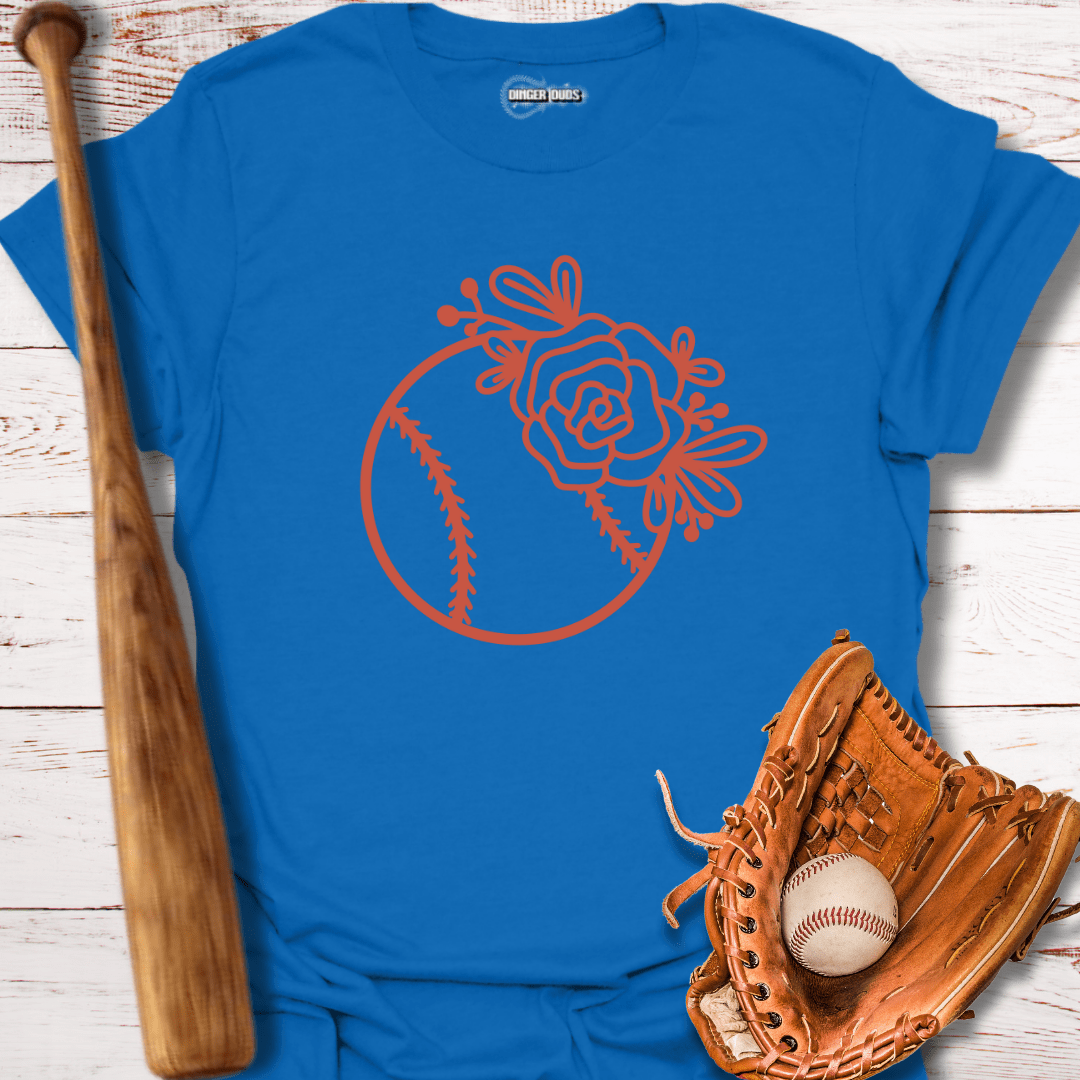 Floral baseball T-Shirt