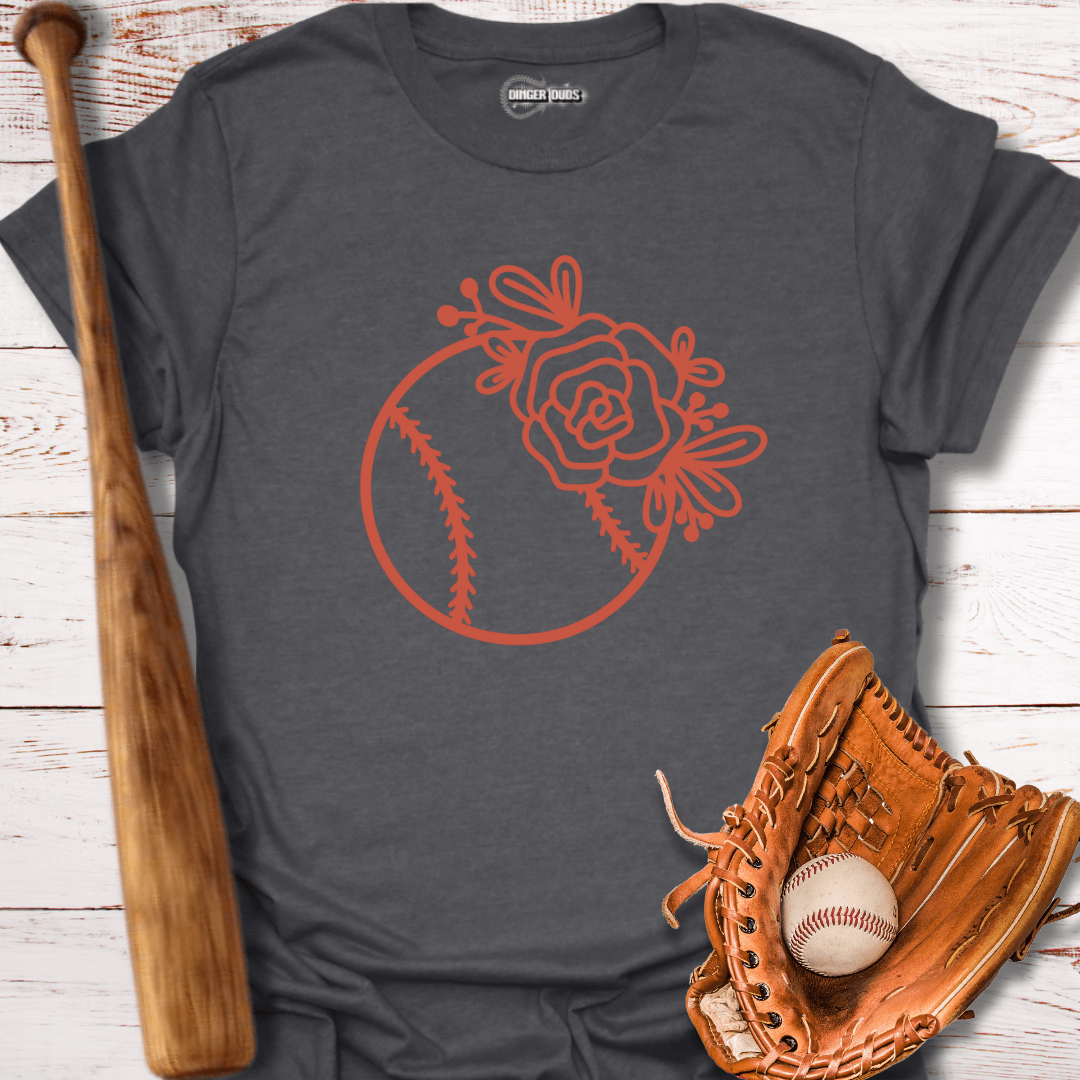 Floral baseball T-Shirt