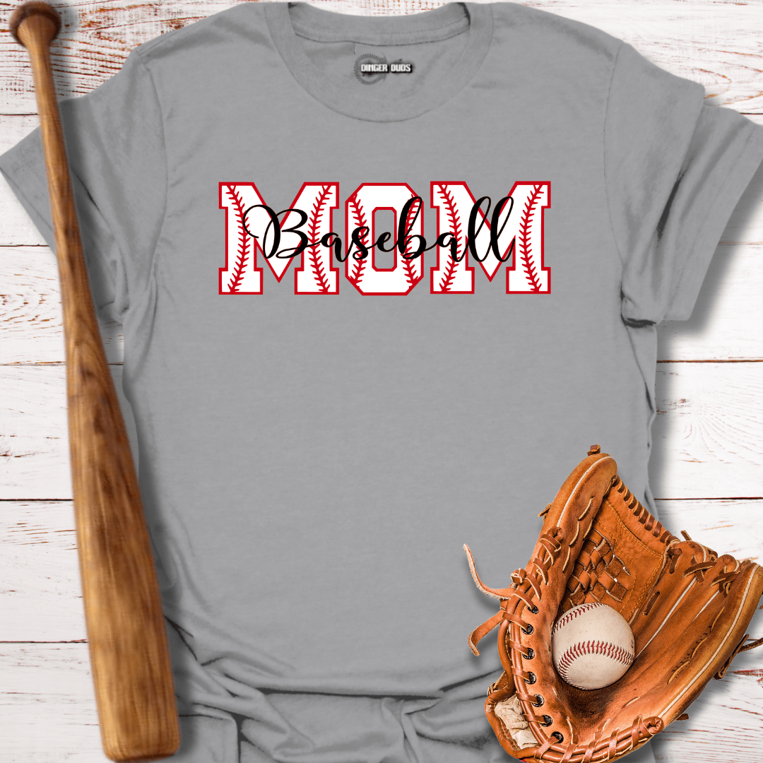 Baseball Mom Stitches T-Shirt