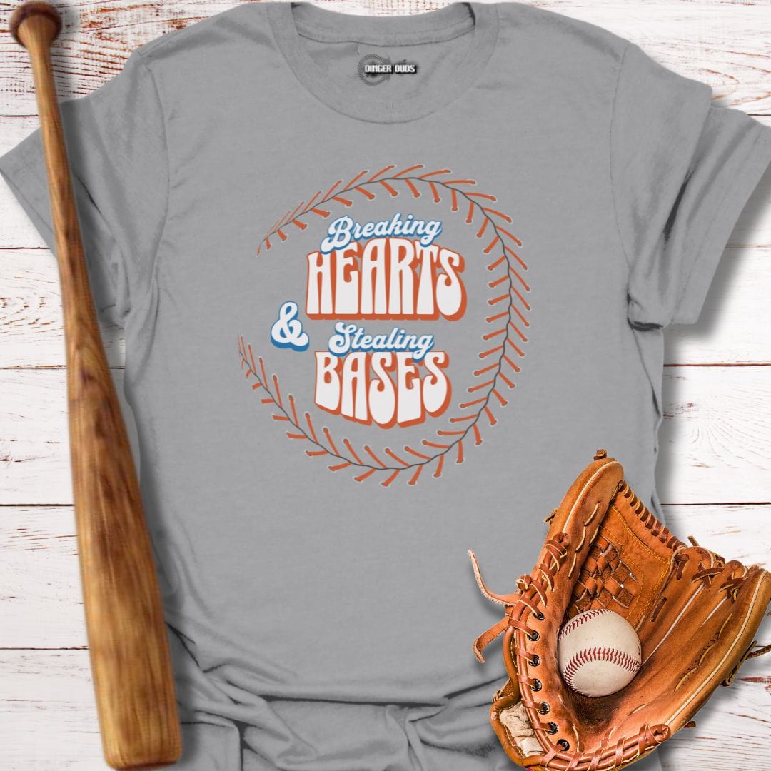 Breaking Hearts Stealing Bases T-Shirt
