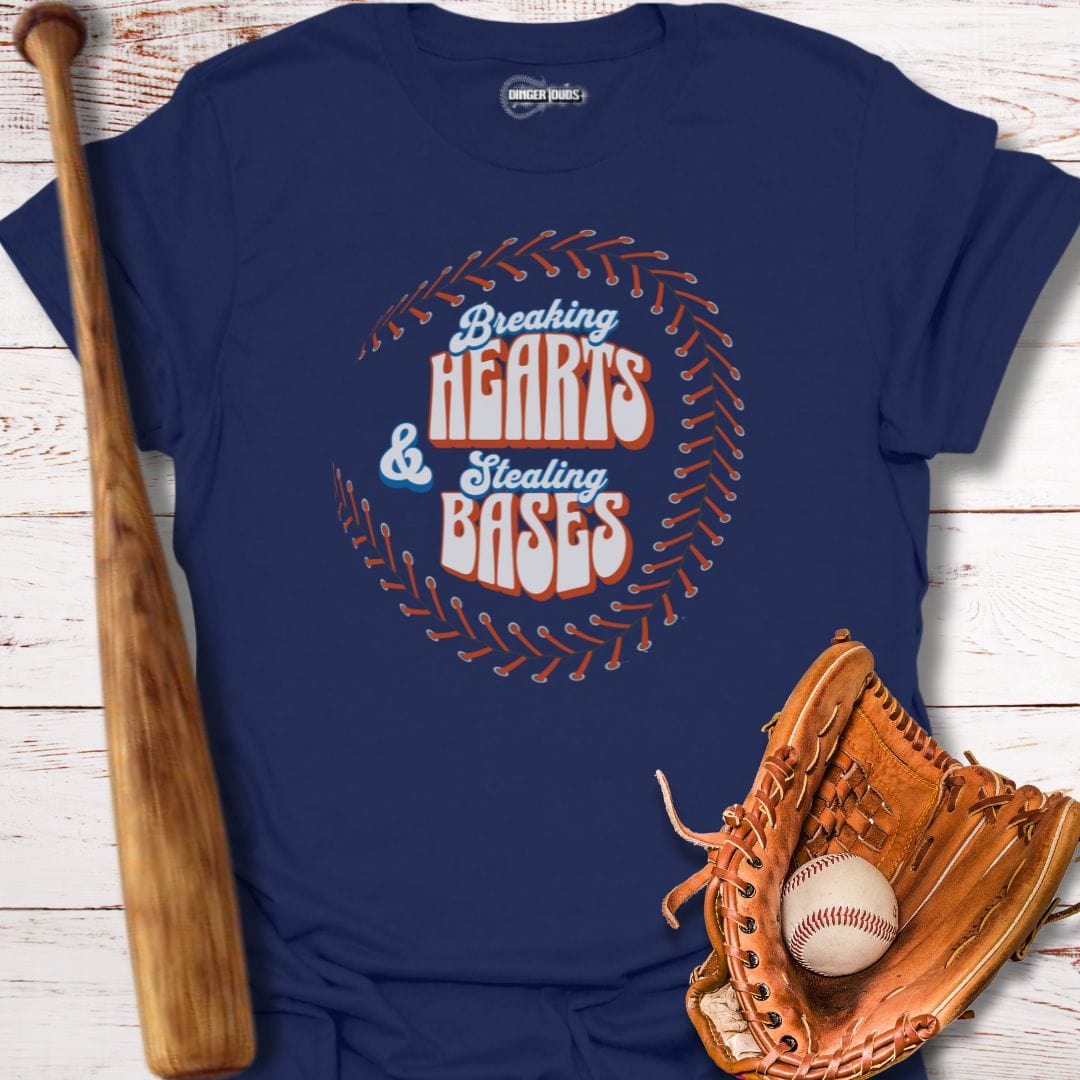 Breaking Hearts Stealing Bases T-Shirt