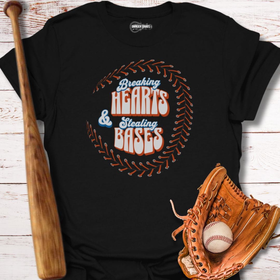 Breaking Hearts Stealing Bases T-Shirt