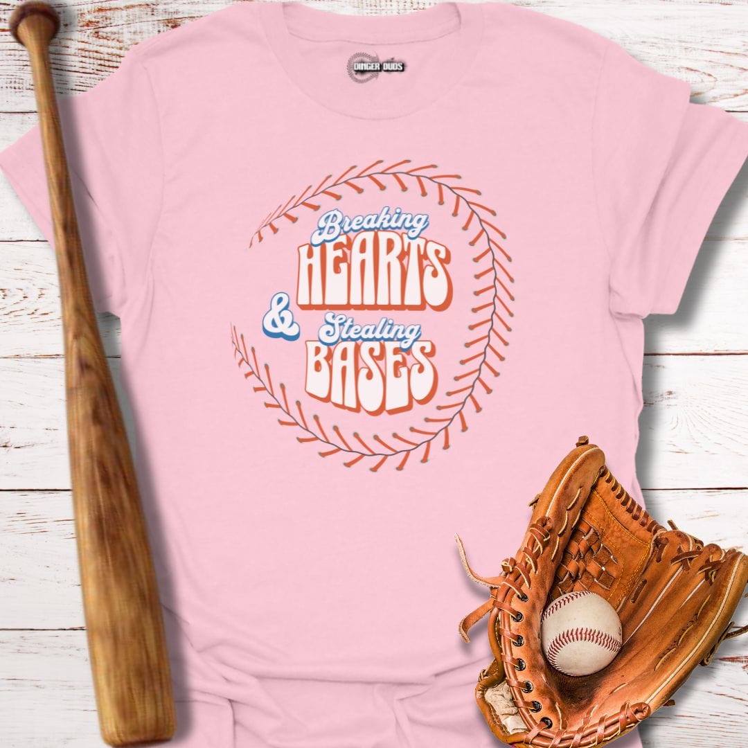 Breaking Hearts Stealing Bases T-Shirt