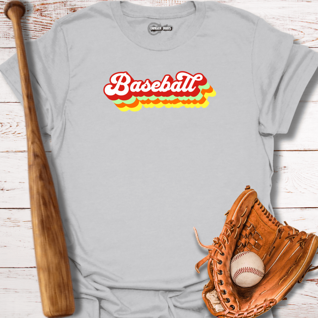 Baseball with Retro Shadow T-Shirt