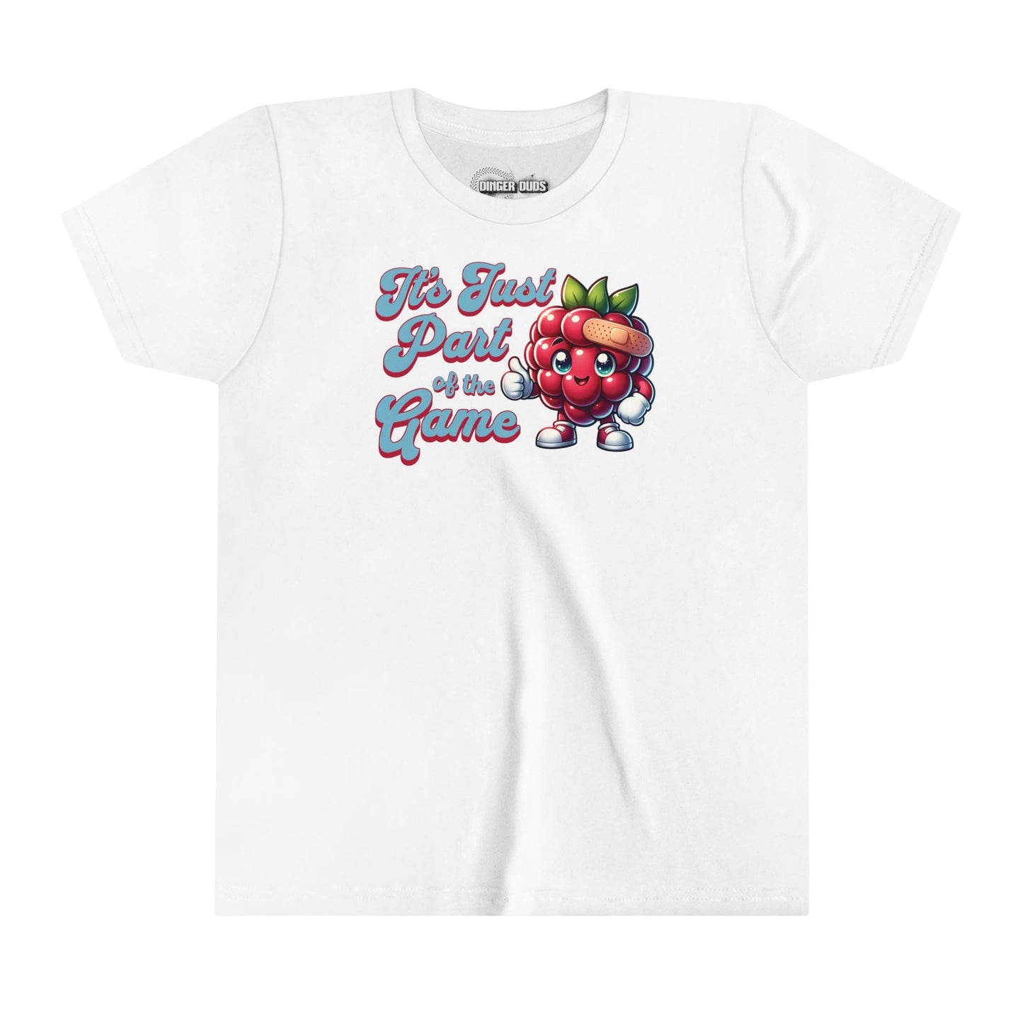 Raspberries are Part Of The Game Youth Softball T-Shirt