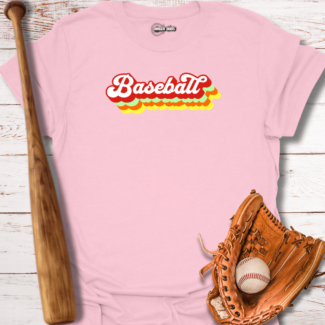 Baseball with Retro Shadow T-Shirt