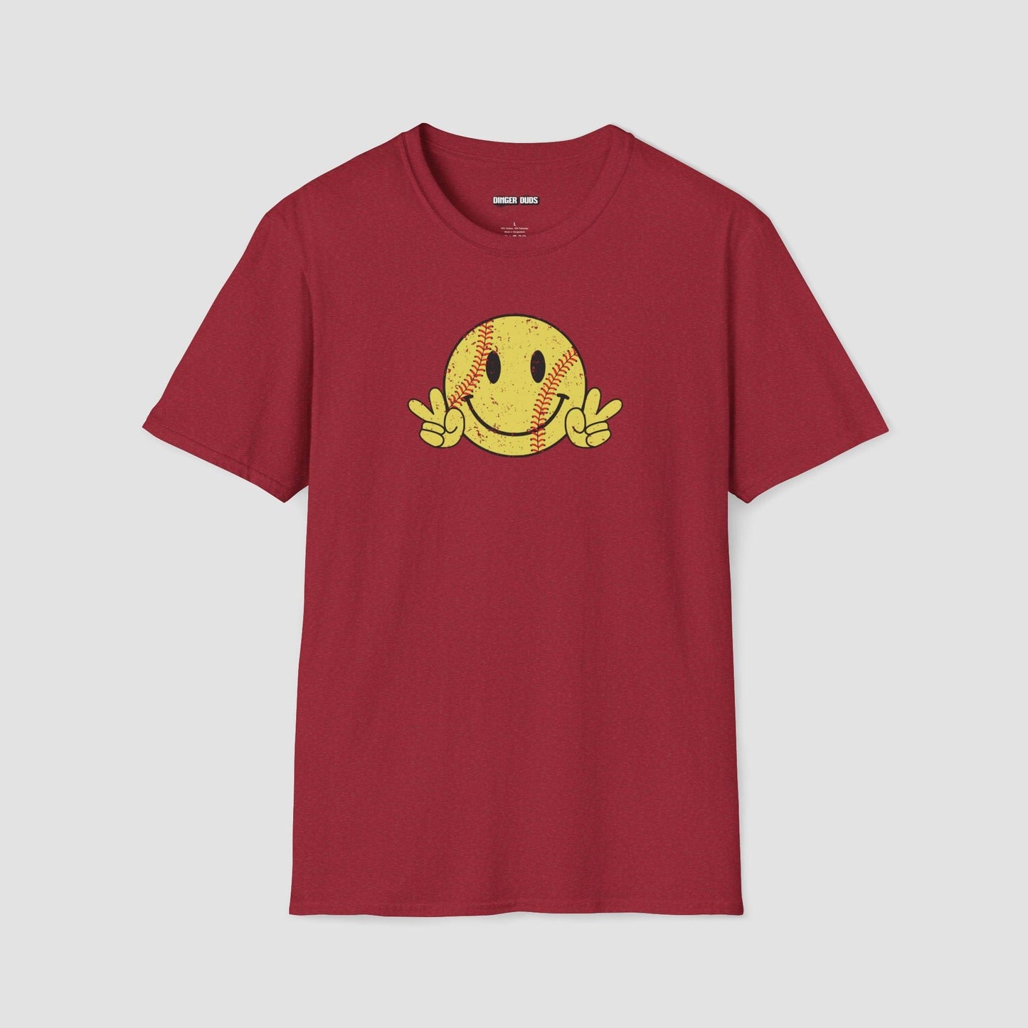 Softball Happy face T-Shirt