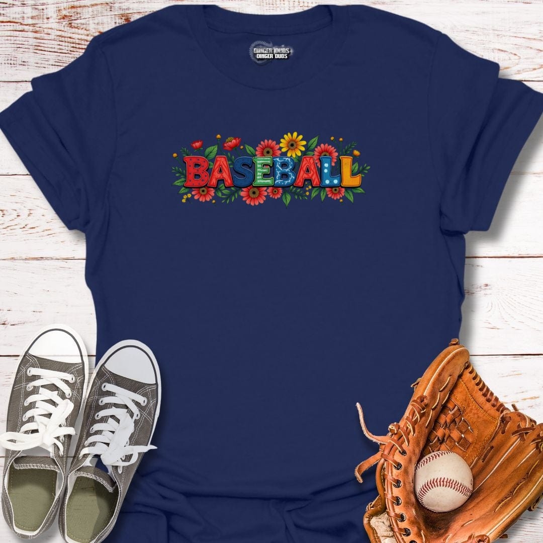 Floral Baseball Fan T-Shirt