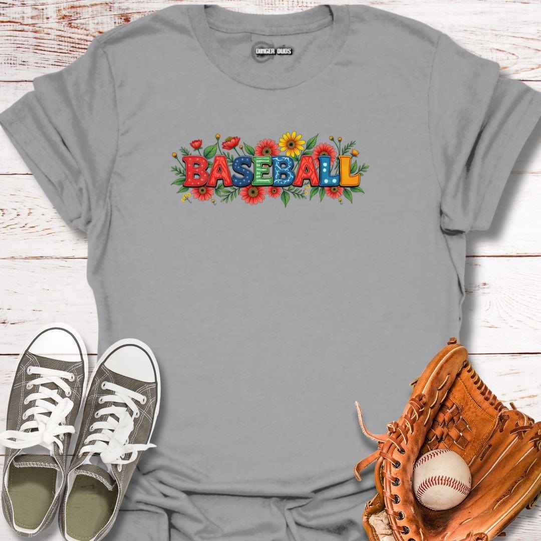 Floral Baseball Fan T-Shirt