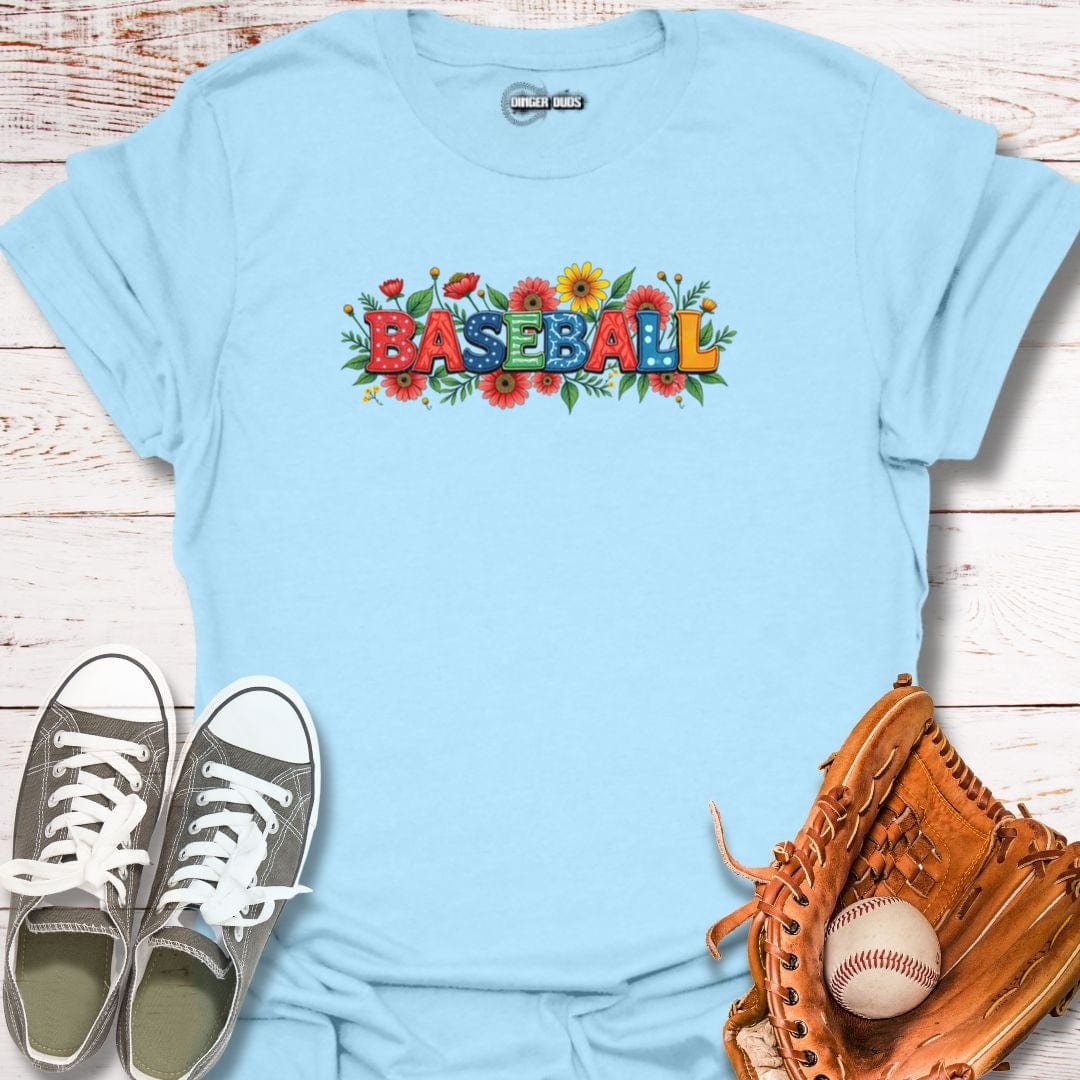 Floral Baseball Fan T-Shirt