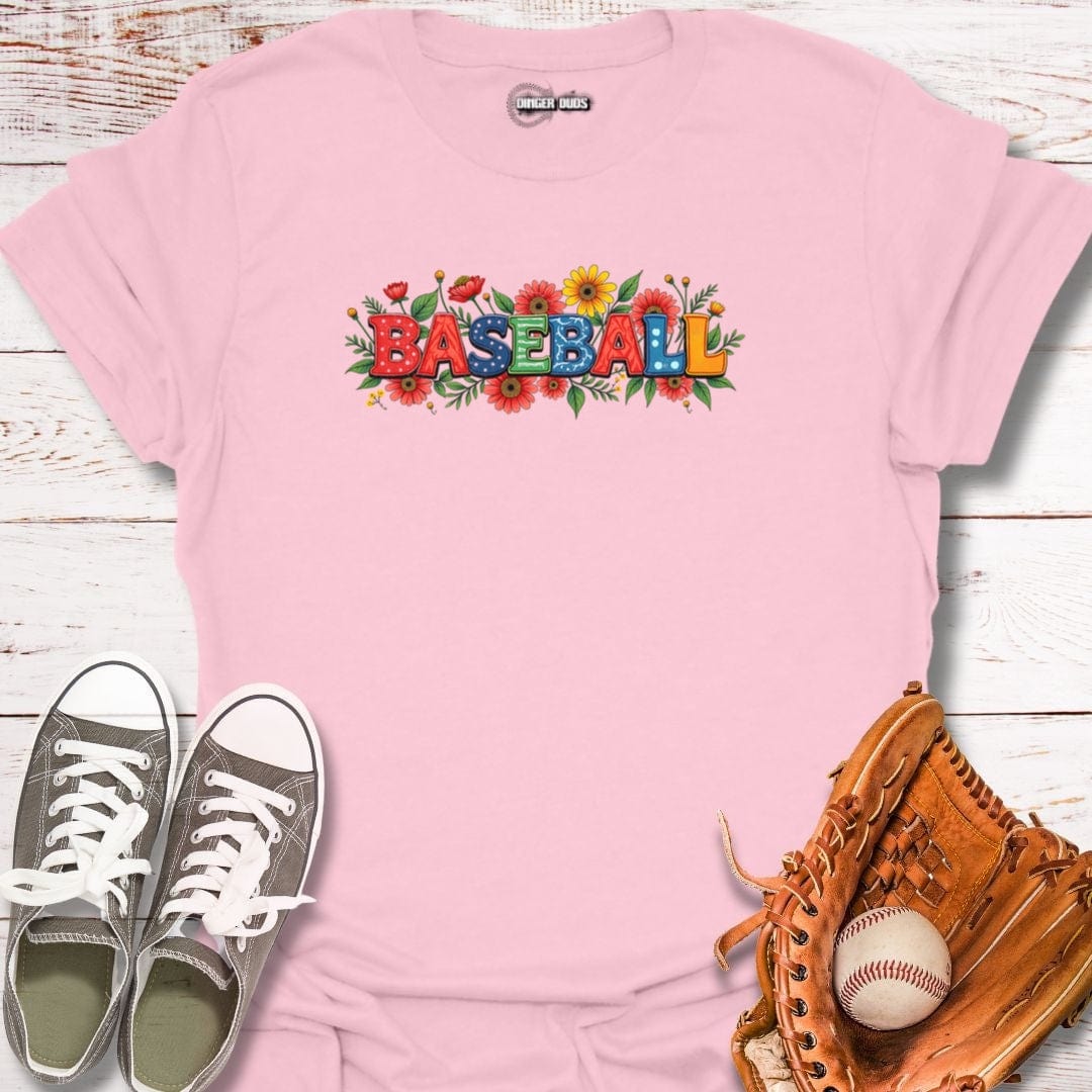 Floral Baseball Fan T-Shirt
