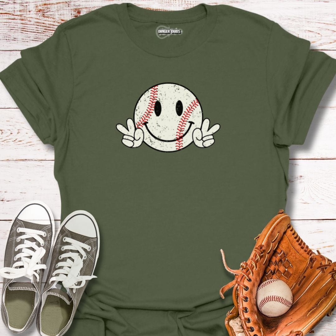 Peace Love and Baseball T-Shirt