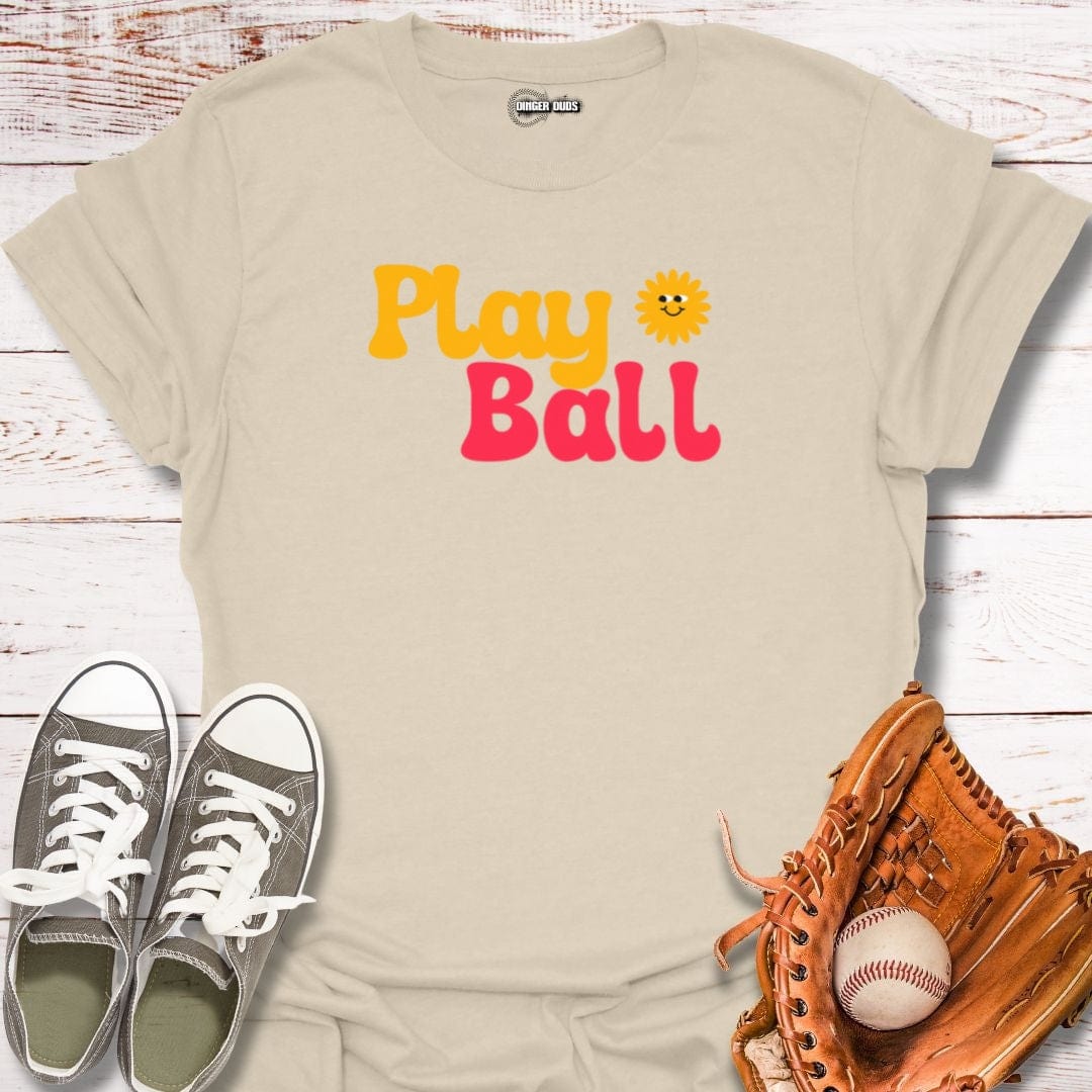 Retro Groovy Play Ball T-Shirt