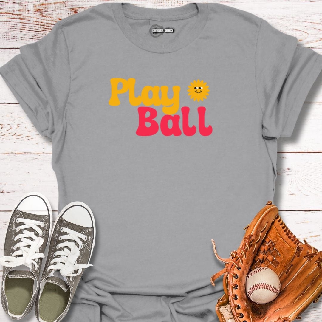 Retro Groovy Play Ball T-Shirt