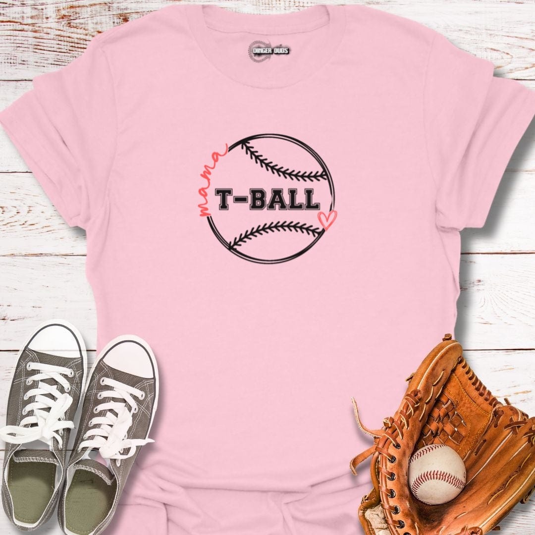 T-Ball Mama Heart T-Shirt