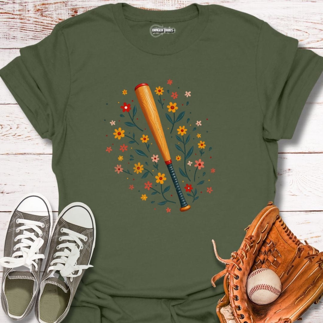 Vintage Bloom Baseball T-Shirt