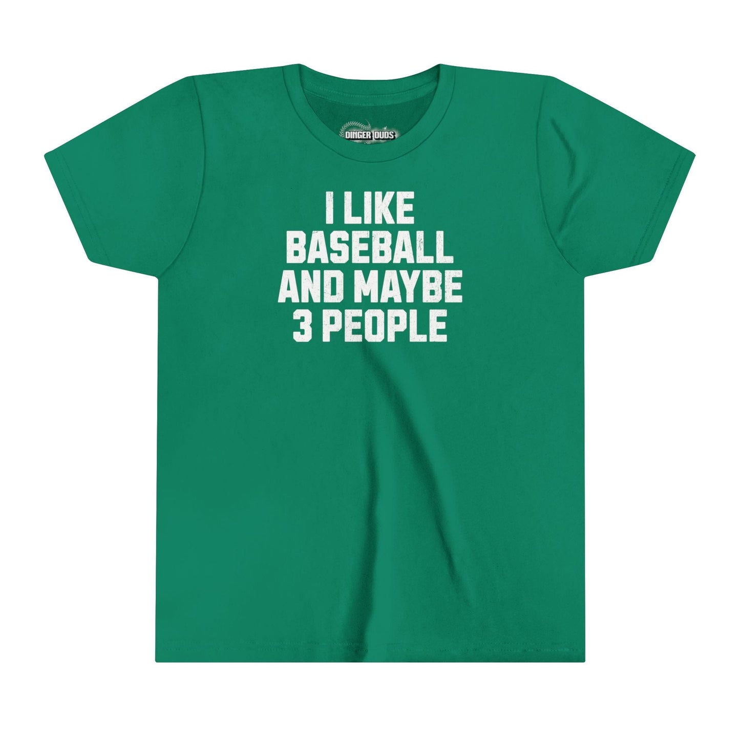 I Like Baseball and Maybe 3 People Youth T-Shirt