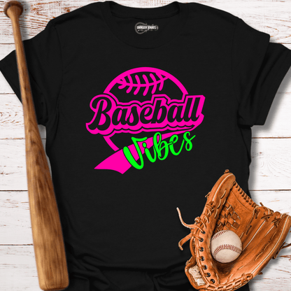 Neon Baseball Vibes T-Shirt