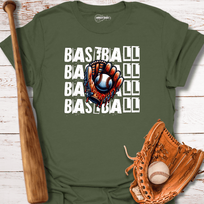 Baseball Glove Breakthrough T-Shirt