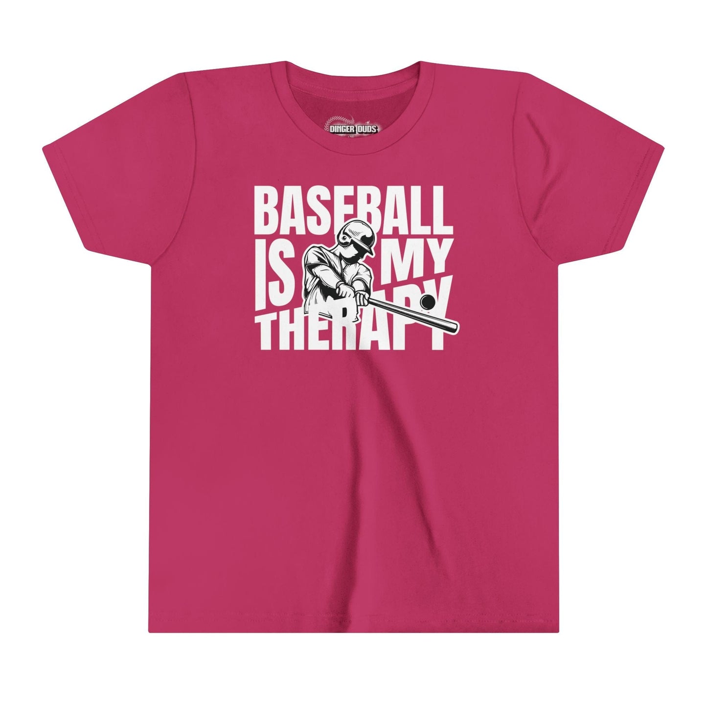 Baseball Is My Therapy Youth T-Shirt