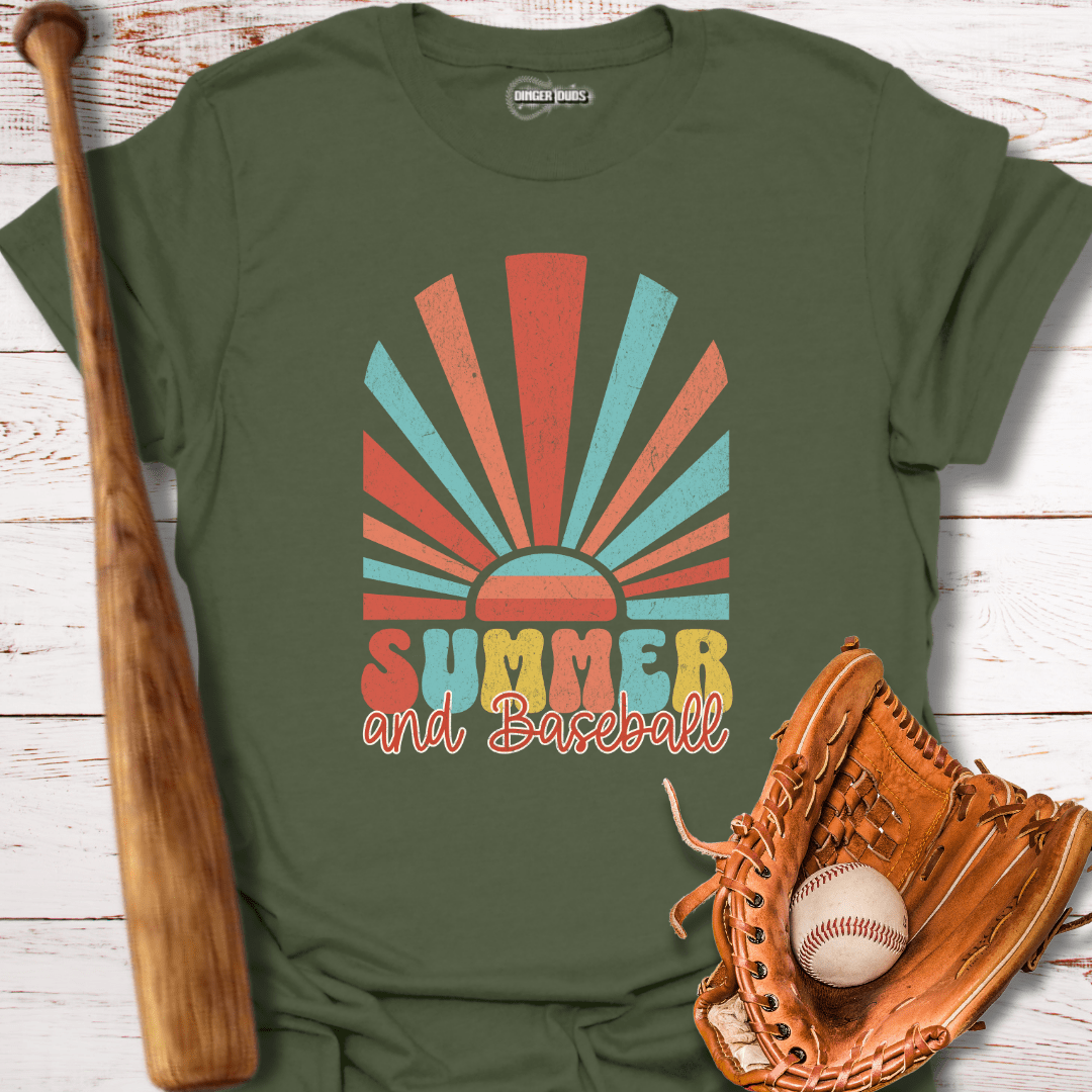 Summer and Baseball T-Shirt