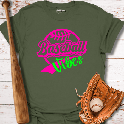 Neon Baseball Vibes T-Shirt
