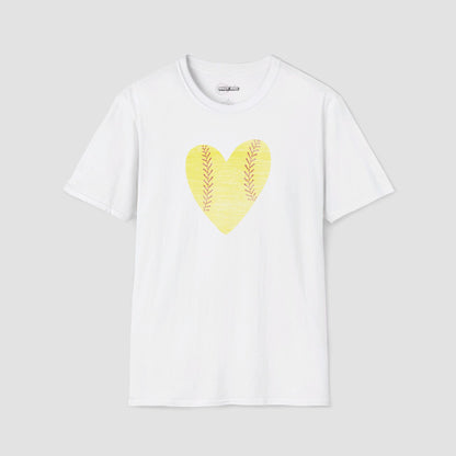 Heart Softball T-Shirt