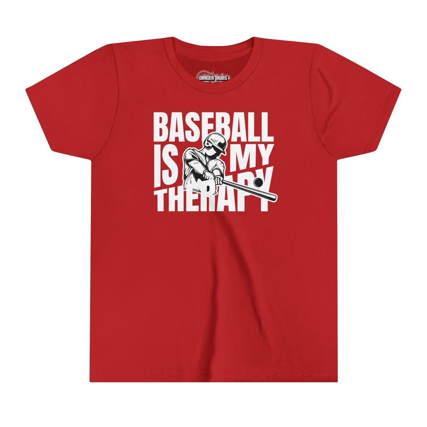 Baseball Is My Therapy Youth T-Shirt