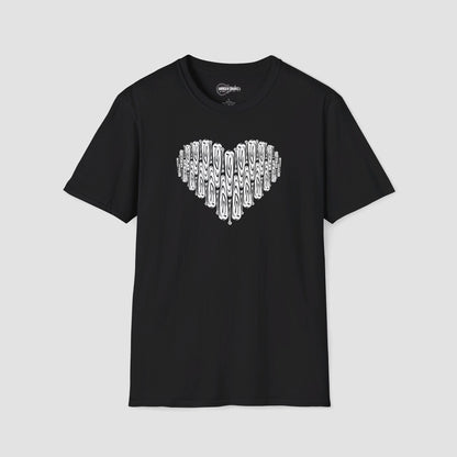 Bat Heart Softball T-Shirt