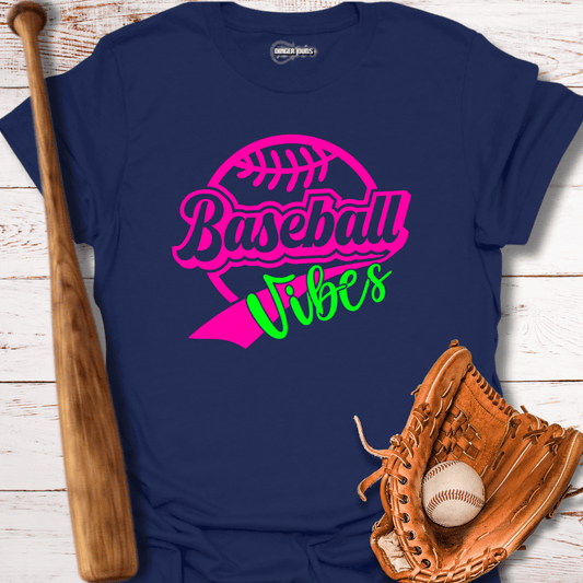 Neon Baseball Vibes T-Shirt