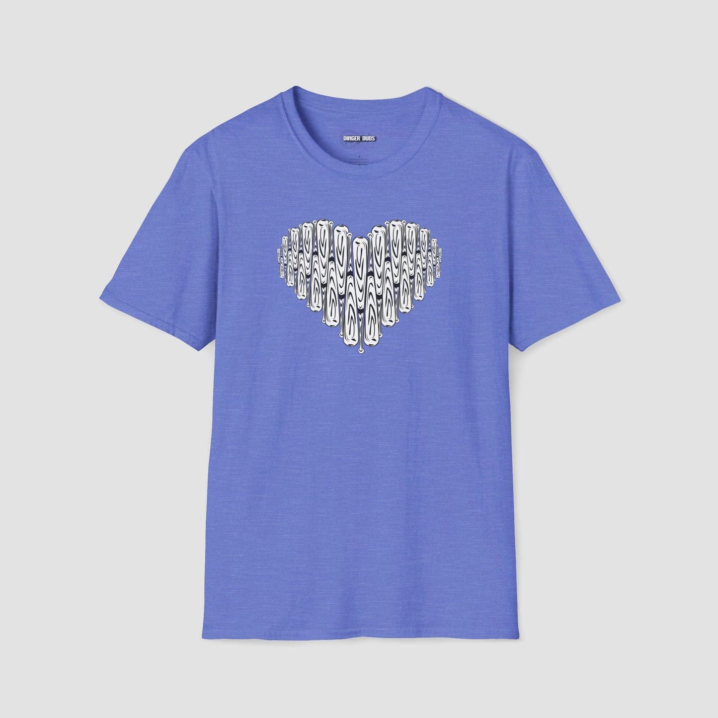 Bat Heart Softball T-Shirt