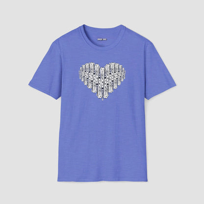 Bat Heart Softball T-Shirt