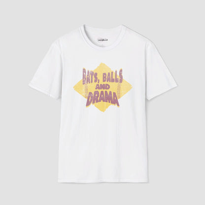 Bats Balls and Drama Softball T-Shirt