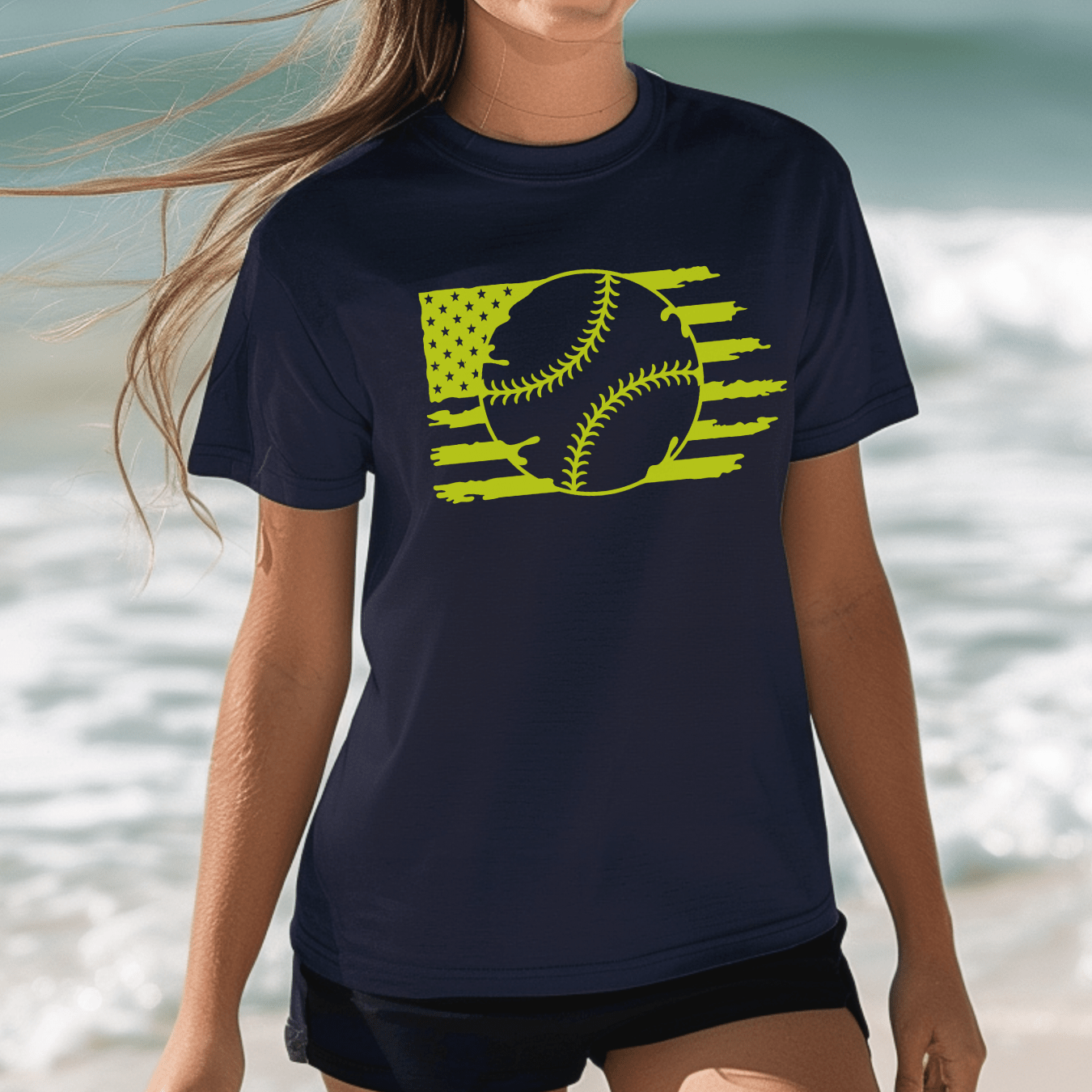 Softball Flag T-Shirt