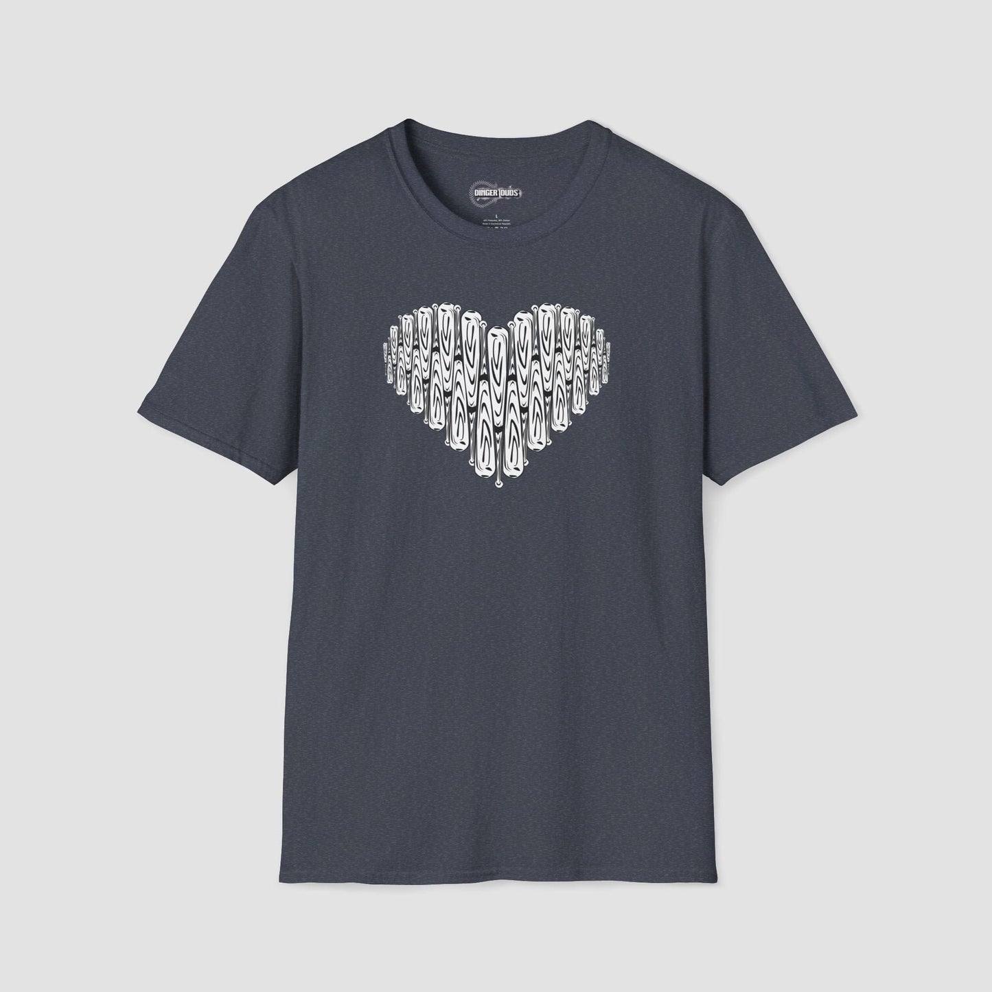 Bat Heart Softball T-Shirt