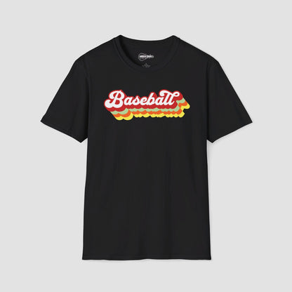 Baseball with Retro Shadow T-Shirt