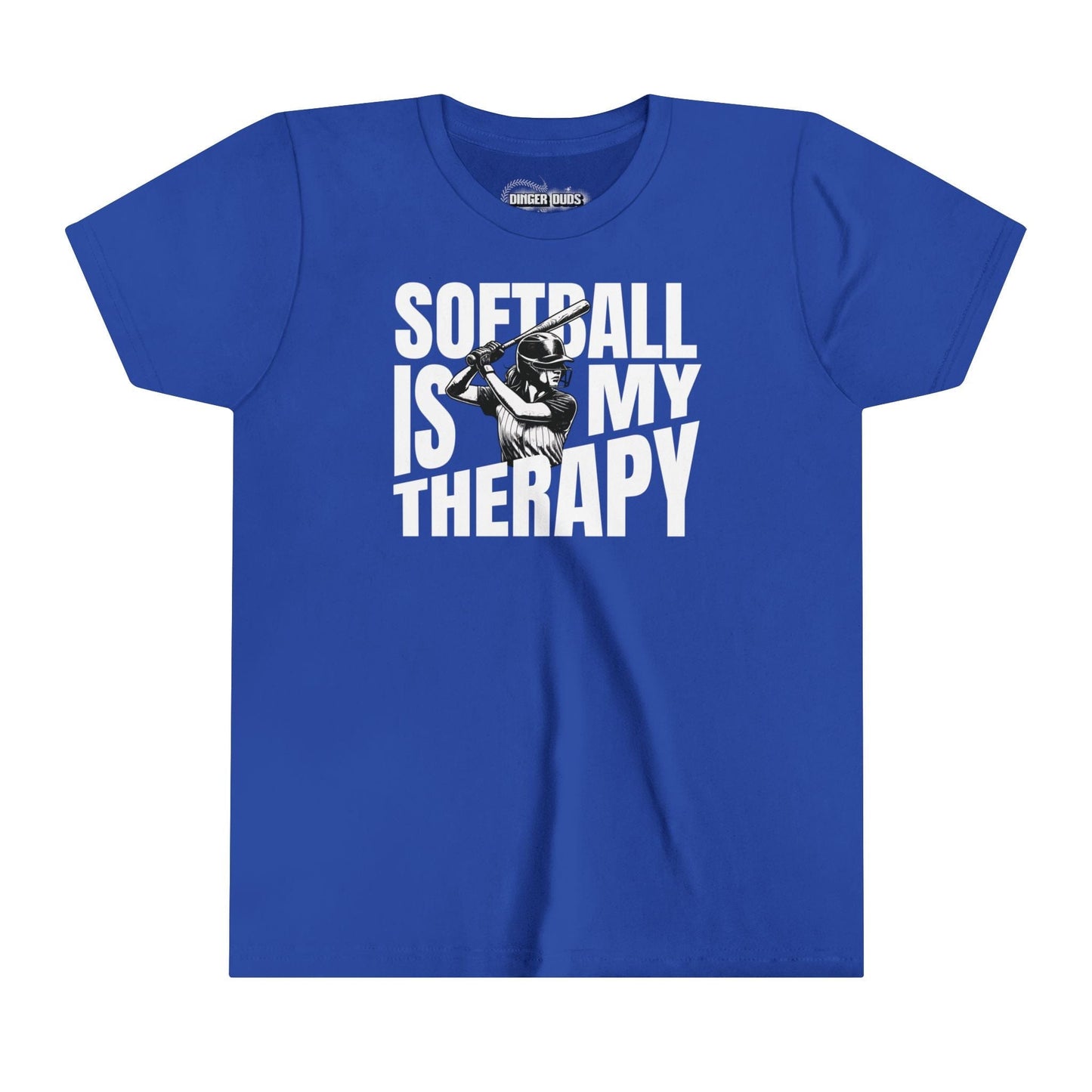 Softball Is My Therapy Youth T-Shirt