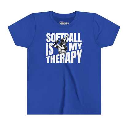 Softball Is My Therapy Youth T-Shirt