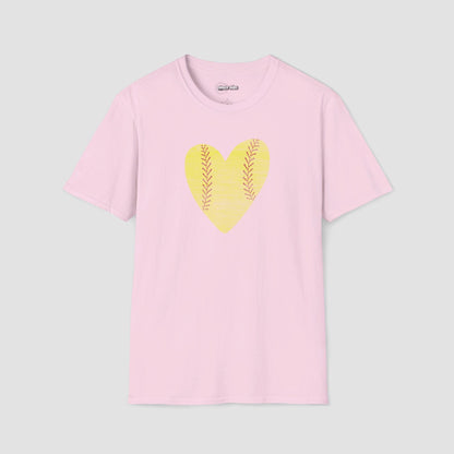 Heart Softball T-Shirt